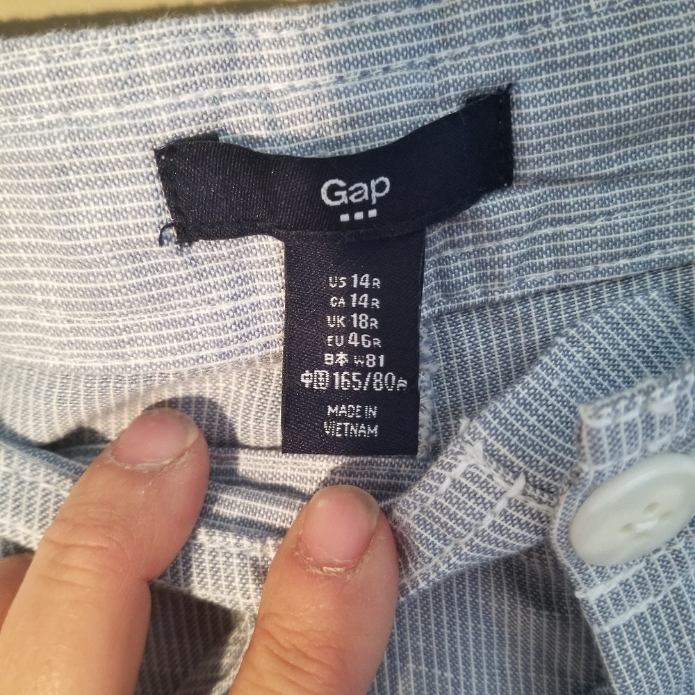 NWT Gap Linen Blend Pants (B9) - Picture 3 of 5